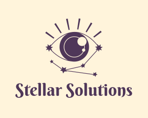 Eye Constellation Cosmos logo design