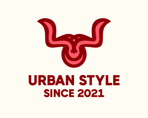 Bull Horns Ornament logo
