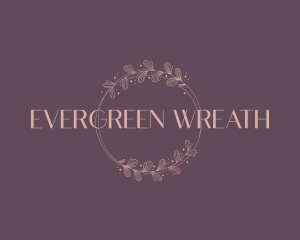 Feminine Floral Wreath logo design