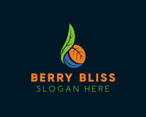 Leaf Fruit Letter B logo design