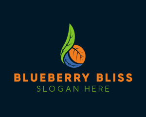 Leaf Fruit Letter B logo design