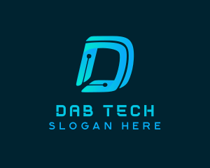 Generic Tech Letter D logo design