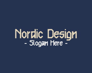 Nordic Clan Text Font logo design