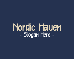 Nordic Clan Text Font logo design