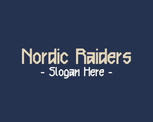 Nordic Clan Text Font logo design