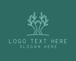 Simple Tree Plant logo