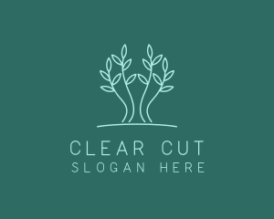 Simple Tree Plant logo design