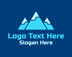 Blue Snowy Mountain logo