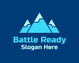 Blue Snowy Mountain logo