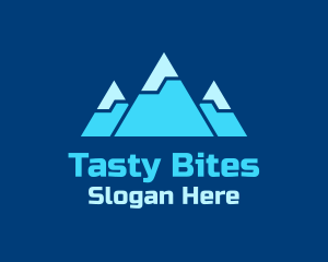 Blue Snowy Mountain logo