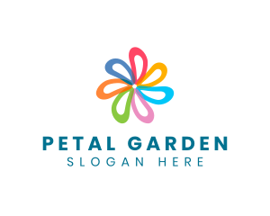 Colorful Multicolor Flower logo