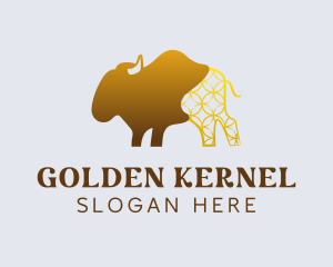 Golden Bison Ranch logo design