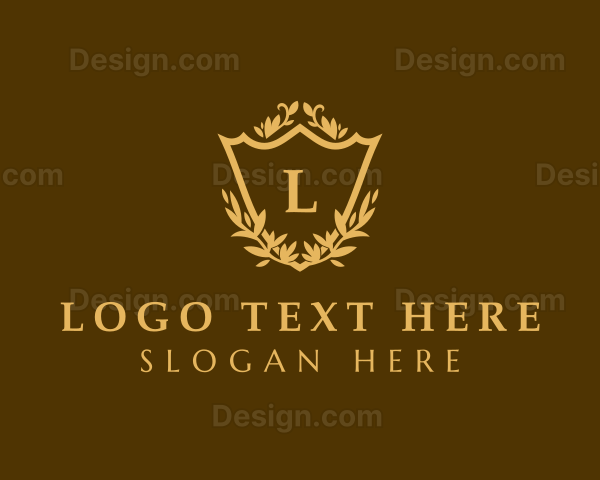 Shield Wreath Hotel Logo