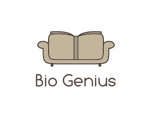 Brown Book Sofa logo design