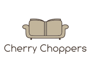 Brown Book Sofa logo design