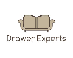 Brown Book Sofa logo design