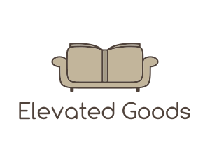 Brown Book Sofa logo design