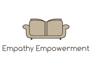 Brown Book Sofa logo design