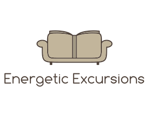 Brown Book Sofa logo design