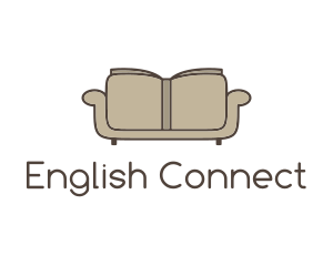 Brown Book Sofa logo design