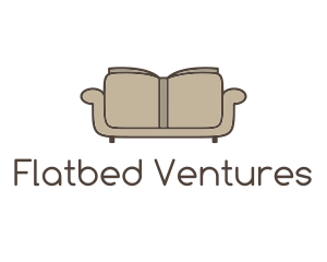 Brown Book Sofa logo design