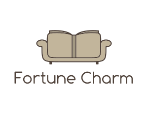 Brown Book Sofa logo design