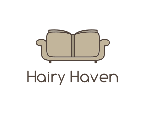 Brown Book Sofa logo design