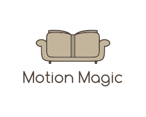 Brown Book Sofa logo design