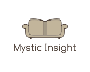 Brown Book Sofa logo design