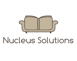 Brown Book Sofa logo design