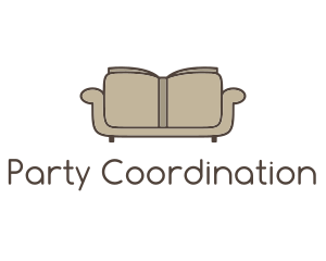 Brown Book Sofa logo design