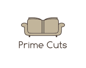 Brown Book Sofa logo design