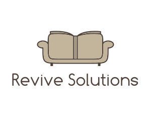 Brown Book Sofa logo design