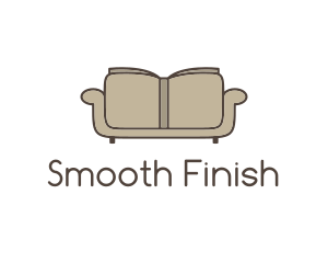 Brown Book Sofa logo design