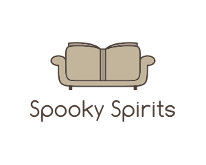 Brown Book Sofa logo design