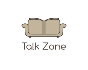 Brown Book Sofa logo design