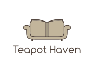 Brown Book Sofa logo design