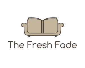 Brown Book Sofa logo design