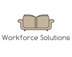 Brown Book Sofa logo design