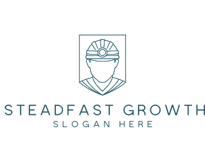 Hard Hat Mine  Worker logo