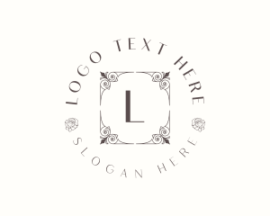 Luxury Floral Ornament Frame logo