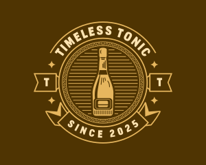 Vodka Whiskey Bottle logo