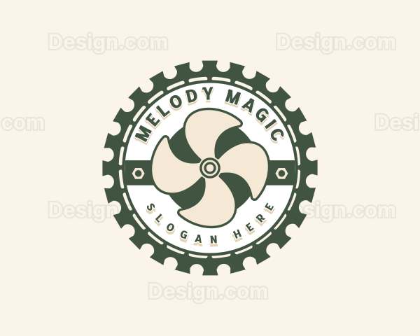 Industrial Turbine Propeller Logo