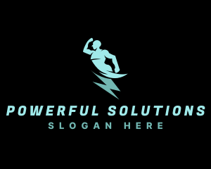 Human Power Electricity logo design