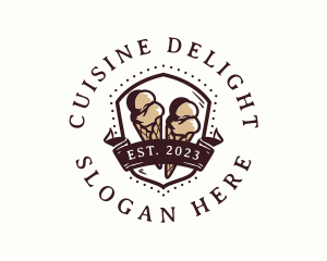 Gelato Ice Cream logo design