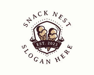 Gelato Ice Cream logo design