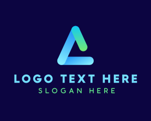 Startup Triangle Letter A logo