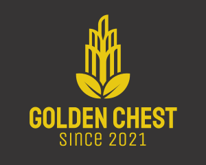 Golden Leaf Tower  logo design