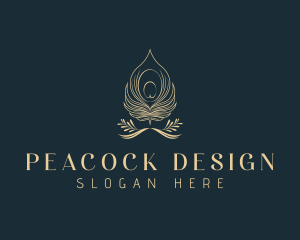 Peacock Feather Quill logo