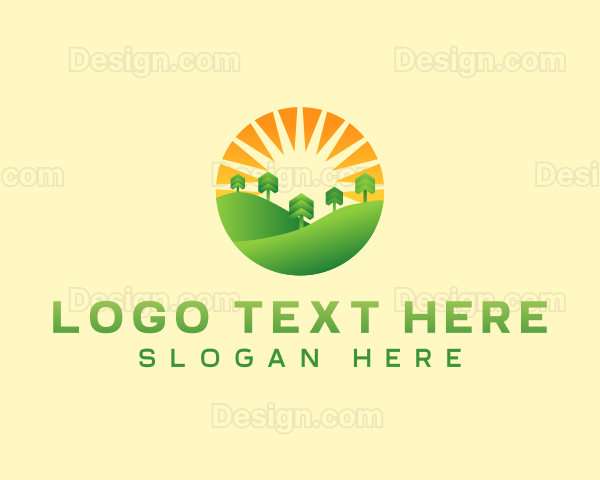 Landscaping Tree Lawn Logo